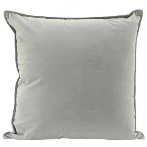 Maldon Velvet Euro Cushion, Light Grey by NF Living, a Cushions, Decorative Pillows for sale on Style Sourcebook
