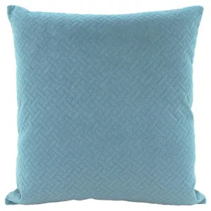 Kemps Basketweave Velvet Scatter Cushion, Steel Blue by NF Living, a Cushions, Decorative Pillows for sale on Style Sourcebook