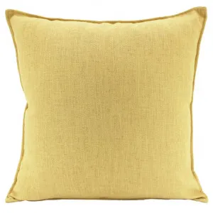 Farra Linen Euro Cushion, Yellow by NF Living, a Cushions, Decorative Pillows for sale on Style Sourcebook