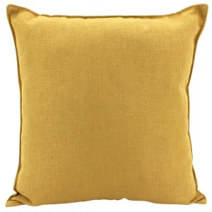 Farra Linen Euro Cushion, Mustard by NF Living, a Cushions, Decorative Pillows for sale on Style Sourcebook