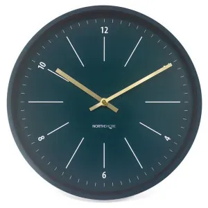 Northshore Grindle Round Wall Clock, 32cm, Teal Blue by Northshore, a Clocks for sale on Style Sourcebook