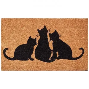 Tri-cats Coir Doormat, 75x45cm by Solemate, a Doormats for sale on Style Sourcebook