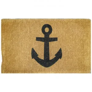 Anchor Premium Handwoven Coir Doormat, 80x50cm, Natural by Solemate, a Doormats for sale on Style Sourcebook