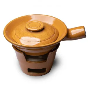 Kora Ceramic Charcoal Stove Handled Casserole Set, Ochre by LIVGGO, a Cookware for sale on Style Sourcebook