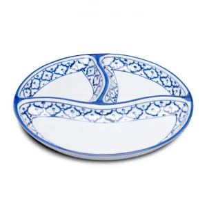Miyako 2 Piece Hand Painted Ceramic Round Compartment Plate by LIVGGO, a Plates for sale on Style Sourcebook