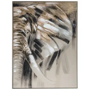 "Wondering Elephant" Framed Canvas Wall Art, 120cm by Casa Bella, a Artwork & Wall Decor for sale on Style Sourcebook