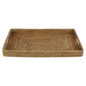 Savannah Rattan Tray, Rectangle, Small, Natural by COJO Home, a Trays for sale on Style Sourcebook