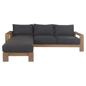 Walmer Eucalyptus Timber Outdoor Corner Sofa, 2 Seater with Chaise by Dodicci, a Outdoor Sofas for sale on Style Sourcebook