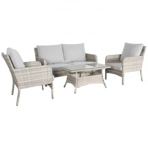 Eglinton 4 Piece Resin Wicker Outdoor Lounge Set by Dodicci, a Outdoor Sofas for sale on Style Sourcebook