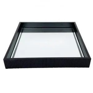 Miles Mirrored Tray, Small, Black by Cozy Lighting & Living, a Trays for sale on Style Sourcebook
