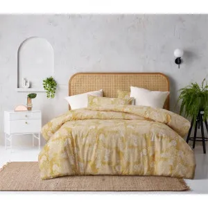 Accessorize Otway Washed Cotton Quilt Cover Set, King, Ochre by Accessorize Bedroom Collection, a Bedding for sale on Style Sourcebook
