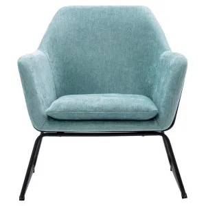 Mezzi Fabric Lounge Armchair, Light Blue by ArteVista Emporium, a Chairs for sale on Style Sourcebook