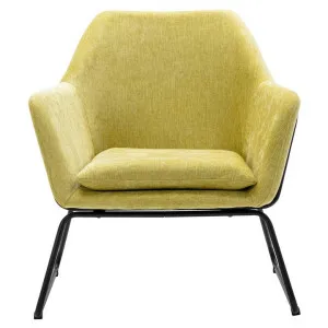 Mezzi Fabric Lounge Armchair, Yellow by ArteVista Emporium, a Chairs for sale on Style Sourcebook