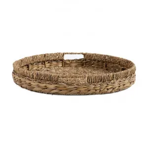 Bellagio Seagrass & Water Hyacinth Round Tray, Large by Wicka, a Trays for sale on Style Sourcebook