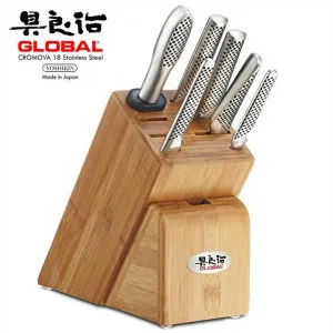 Global Takashi 8 Piece Knife Block Set by Global Knives, a Knives for sale on Style Sourcebook