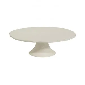 Vienna Stoneware Cake Stand, Off White by French Country Collection, a Cake Stands for sale on Style Sourcebook