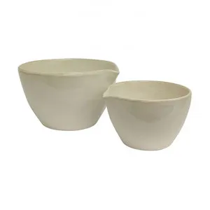 Franco 2 Piece Ceramic Mixing Bowl Set by French Country Collection, a Bowls for sale on Style Sourcebook