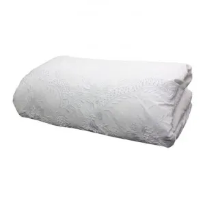 Embelli Embroidered Cotton Duvet Cover, Super King by Provencal Treasures, a Bedding for sale on Style Sourcebook