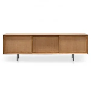 Norrmalm Wooden Sliding Door TV Unit, 220cm, Natural by Conception Living, a Entertainment Units & TV Stands for sale on Style Sourcebook