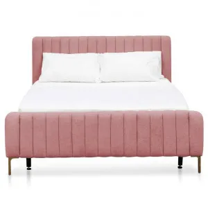 Sydhavnen Velvet Fabric Bed, King, Blush by Conception Living, a Beds & Bed Frames for sale on Style Sourcebook
