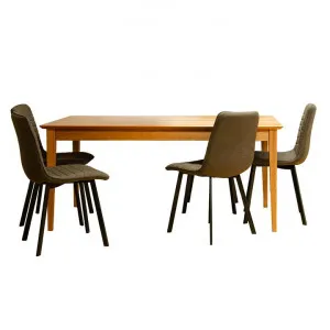 Salina 5 Piece Timber Dining Table Set, 150cm by Hanson & Co., a Dining Sets for sale on Style Sourcebook