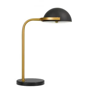 Pollard Marble & Metal Bankers Table Lamp by Telbix, a Desk Lamps for sale on Style Sourcebook