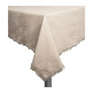 Avani Cotton Tablecloth, 250x150cm, Sandstone by j.elliot HOME, a Table Cloths & Runners for sale on Style Sourcebook