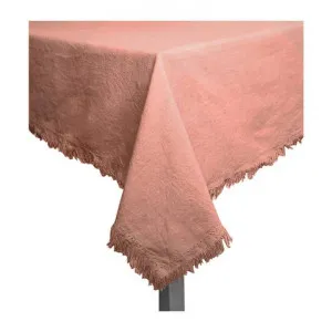 Avani Cotton Tablecloth, 250x150cm, Clay Pink by j.elliot HOME, a Table Cloths & Runners for sale on Style Sourcebook