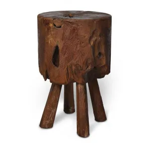 Kipa Recycled Teak Timber Stool by Superb Lifestyles, a Bar Stools for sale on Style Sourcebook