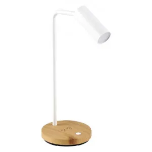 Connor LED Task Lamp with Wireless charger, White by Eglo, a Desk Lamps for sale on Style Sourcebook