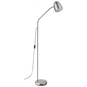 Lara Metal Adjustable Floor Lamp, Satin Nickel by Eglo, a Floor Lamps for sale on Style Sourcebook