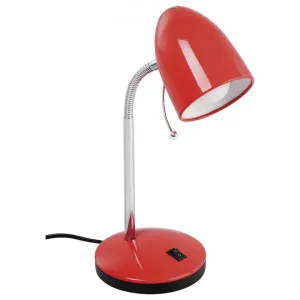 Lara Metal Adjustable Desk Lamp, Red by Eglo, a Desk Lamps for sale on Style Sourcebook