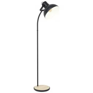 Lubenham Metal Floor Lamp, Black by Eglo, a Floor Lamps for sale on Style Sourcebook