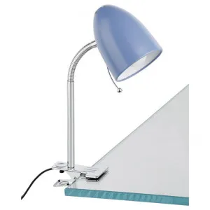 Lara Metal Adjustable Clamp Desk Lamp, Blue by Eglo, a Desk Lamps for sale on Style Sourcebook
