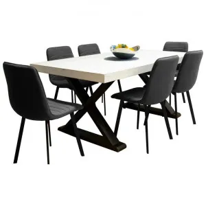 Bonita 7 Piece Mountain Ash Timber Dining Table Set, 180cm by Hanson & Co., a Dining Sets for sale on Style Sourcebook