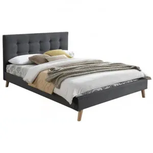 Plimpton Fabric Platform Bed, King Single by Elliot Lounge, a Beds & Bed Frames for sale on Style Sourcebook