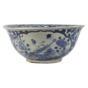 Xiu Chun Hand Painted Porcelain Decor Bowl by Florabelle, a Decorative Plates & Bowls for sale on Style Sourcebook