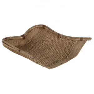 Chu Chen 120 Year Antique Rattan Dustpan by Florabelle, a Trays for sale on Style Sourcebook