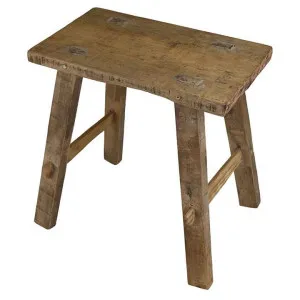 Bella Teak Timber Oriental Low Stool, Natural by Raine & Humble, a Stools for sale on Style Sourcebook