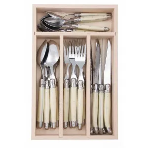 Andre Verdier Debutant Cutlery Set, 24 Piece, Ivory by Andre Verdier, a Cutlery for sale on Style Sourcebook