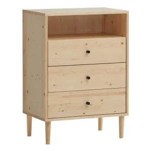 Kroger Pine Timber Kids 3 Drawer Tallboy by Dodicci, a Dressers & Chests of Drawers for sale on Style Sourcebook