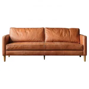 Brunswick Leather Sofa, 2.5 Seater, Vintage Brown by Casa Bella, a Sofas for sale on Style Sourcebook