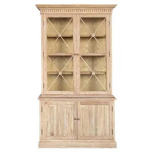 Varroville Oak Timber 2 Door Display Hutch Cabinet, Lime Washed Oak by Manoir Chene, a Cabinets, Chests for sale on Style Sourcebook