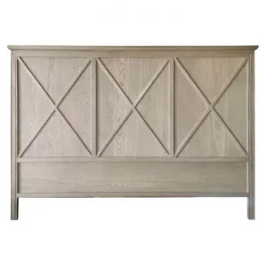 Aston Oak Timber Bed Headboard, King, Weathered Oak by Manoir Chene, a Bed Heads for sale on Style Sourcebook
