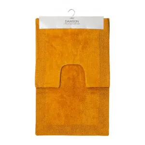 Dawson 2 Piece Cotton Bath Mat Set, Mustard by j.elliot HOME, a Towels & Washcloths for sale on Style Sourcebook