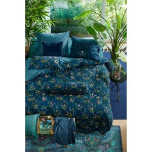 Pip Studio Singerie Cotton Quilt Cover Set, Queen, Dark Blue by Pip Studio, a Bedding for sale on Style Sourcebook