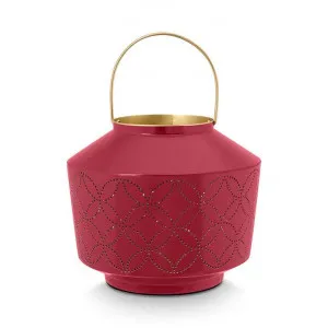Pip Studio Nazare Enamelled Metal Lantern, Small, Pink by Pip Studio, a Lanterns for sale on Style Sourcebook