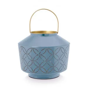 Pip Studio Nazare Enamelled Metal Lantern, Small, Light Blue by Pip Studio, a Lanterns for sale on Style Sourcebook