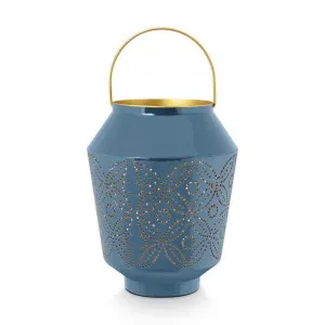 Pip Studio Nazare Enamelled Metal Lantern, Large, Blue by Pip Studio, a Lanterns for sale on Style Sourcebook