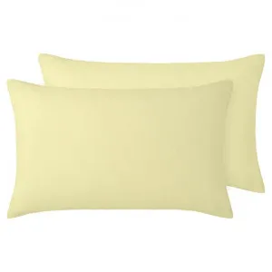 Vintage Design Homeware French Linen Standard Pillowcase, Butter, Set of 2 by Vintage Design Homeware, a Bedding for sale on Style Sourcebook